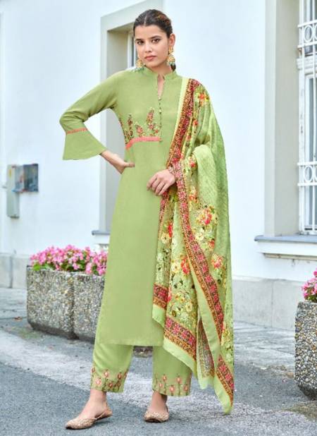 Green Colour Meera Vardan New Designer Party Wear Fancy Latest Rayon Suit Collection 19012